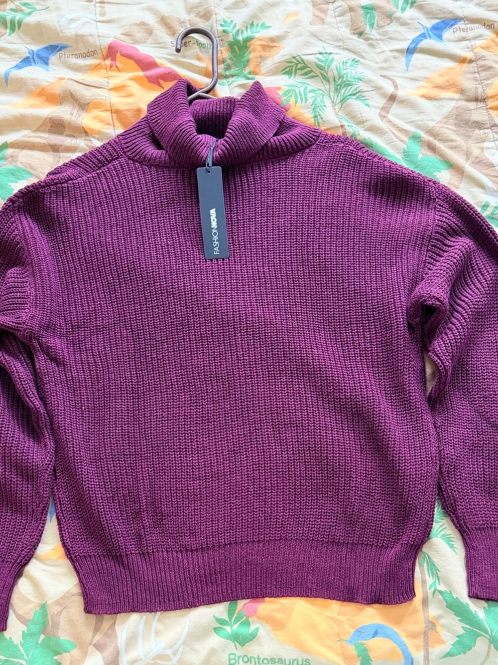 Fashion Nova Purple Turtleneck Sweater